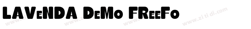 Lavenda Demo FreeFo字体转换